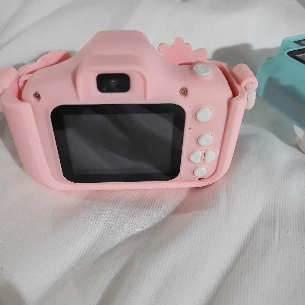 2 Seckton Upgrade Kids Selfie Cameras w/o 32GB SD Card Or Charger Blue and Pink